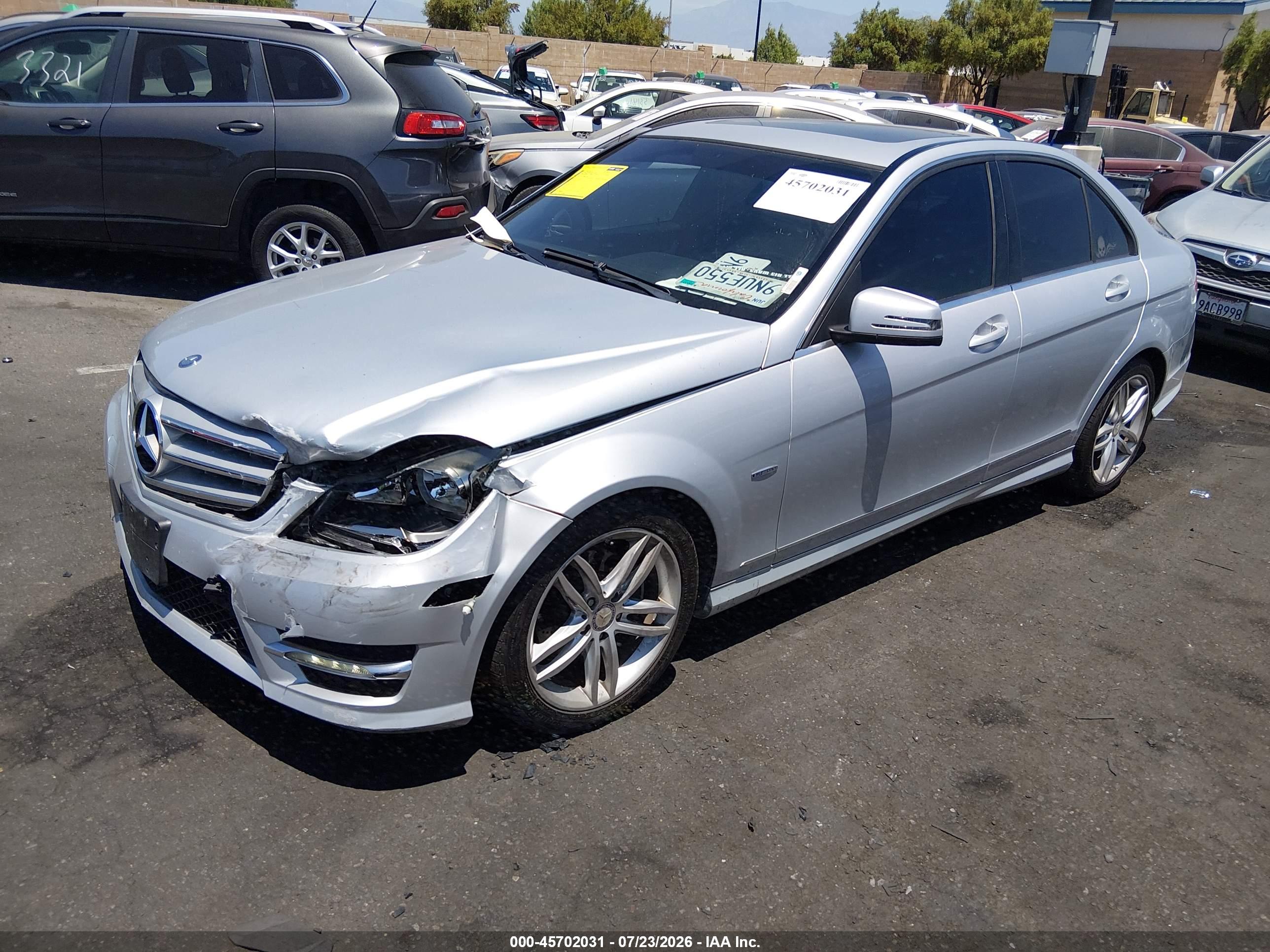 2012 MERCEDES-BENZ C 250 LUXURY/SPORT