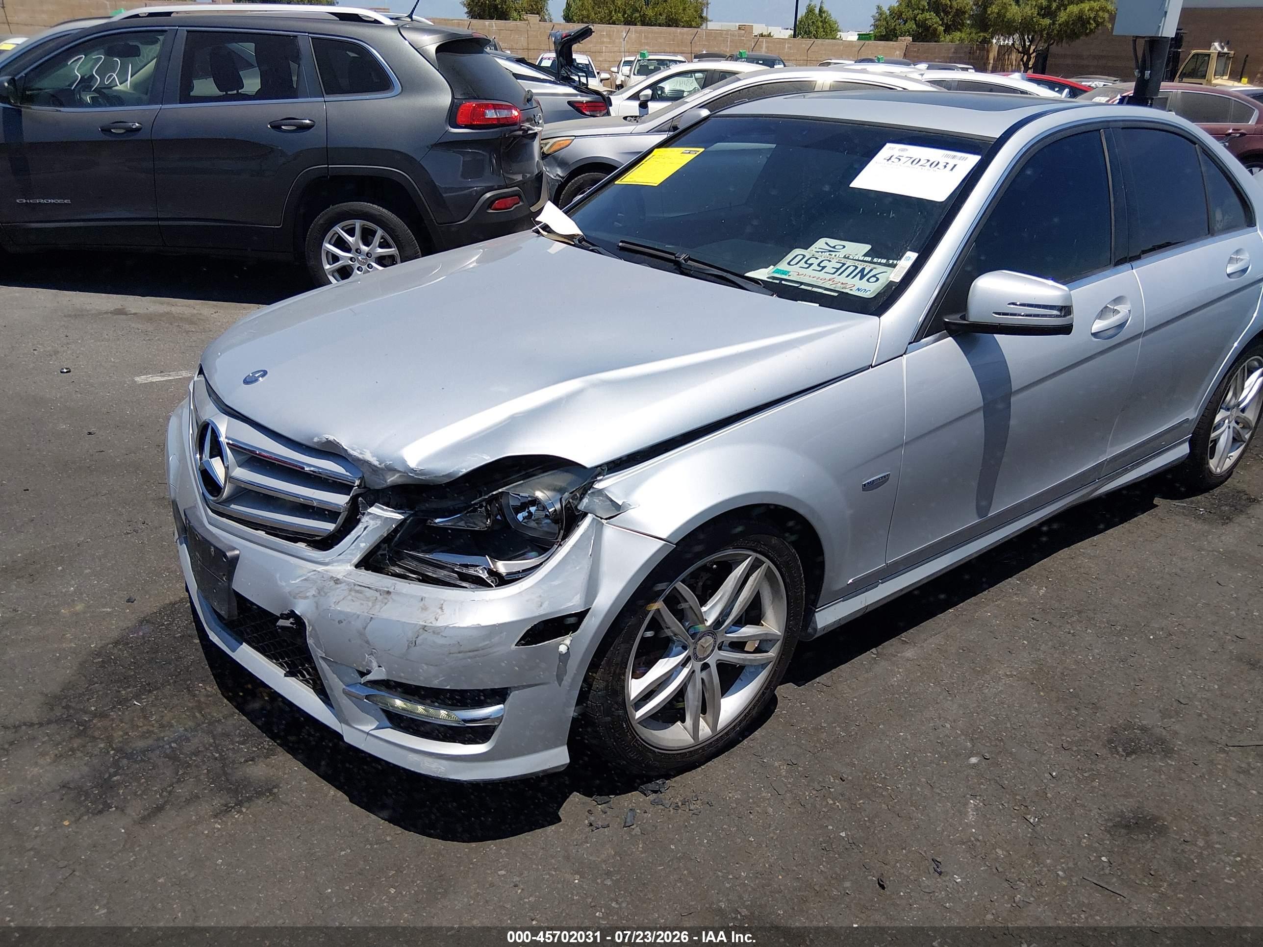 2012 MERCEDES-BENZ C 250 LUXURY/SPORT