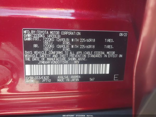2022 TOYOTA RAV4 HYBRID XLE PREMIUM