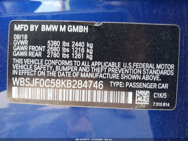 2019 BMW M5