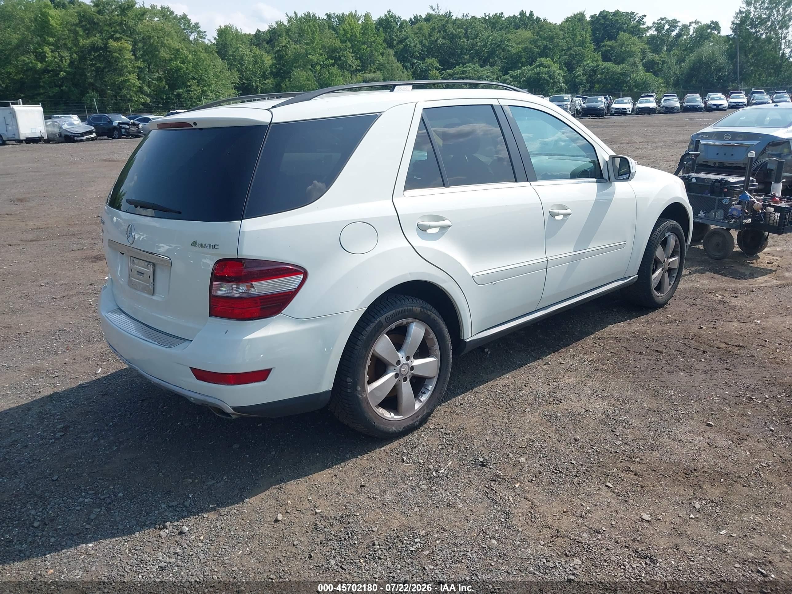 2010 MERCEDES-BENZ ML 350 ML350 4-MATIC