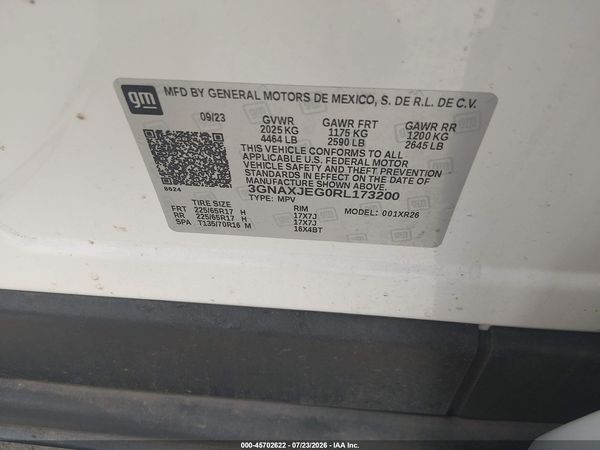 2024 CHEVROLET EQUINOX FWD 2FL — I9