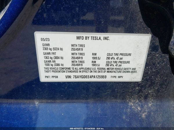2023 TESLA MODEL Y