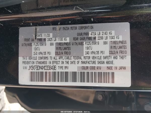 2021 MAZDA CX-5 GRAND TOURING