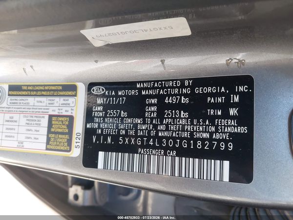2018 KIA OPTIMA LX