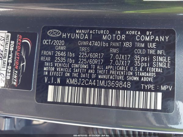 2021 HYUNDAI TUCSON SE