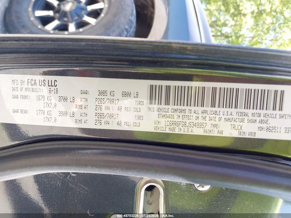 2018 RAM 1500 TRADESMAN  4X2 6'4 BOX