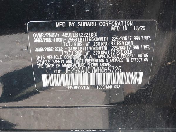 2021 SUBARU FORESTER PREMIUM
