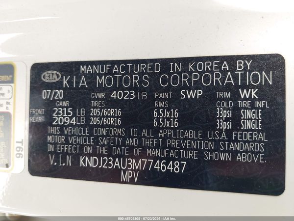 2021 KIA SOUL S