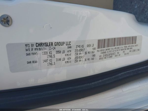 2015 DODGE GRAND CARAVAN SXT — I9