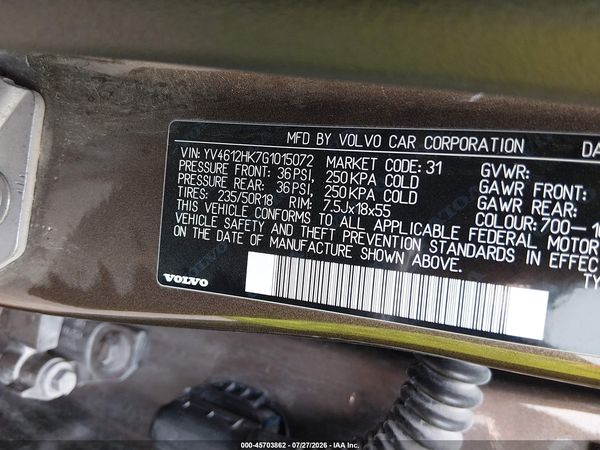 2016 VOLVO V60 CROSS COUNTRY T5