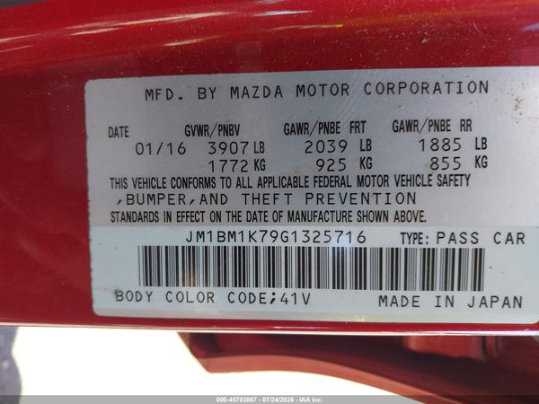 2016 MAZDA MAZDA3 I SPORT