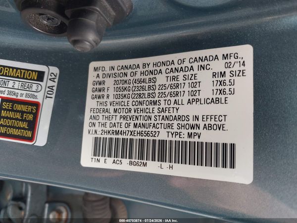 2014 HONDA CR-V EX-L