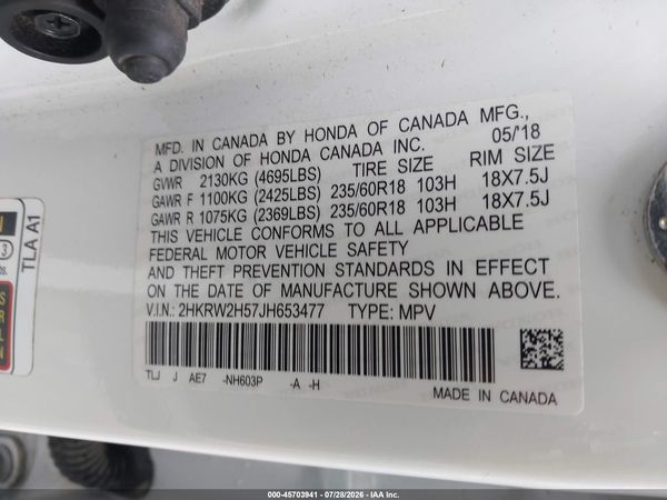 2018 HONDA CR-V EX