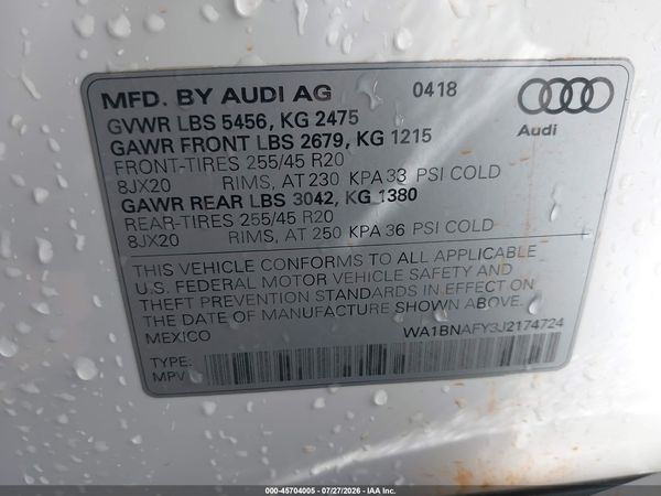 2018 AUDI Q5