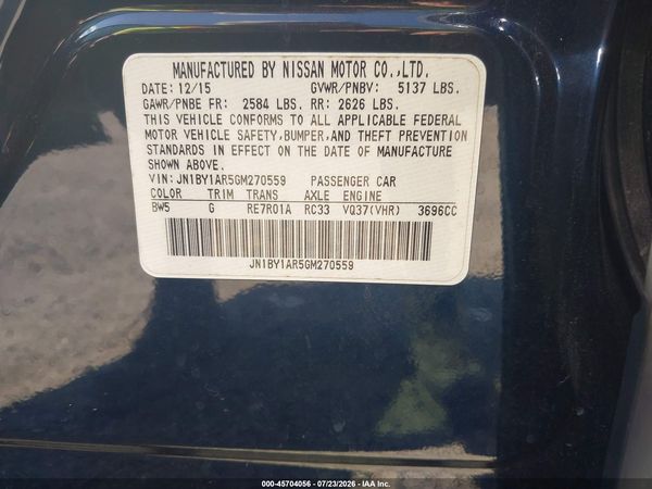 2016 INFINITI Q70 3.7X