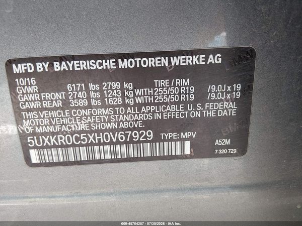 2017 BMW X5 XDRIVE35I
