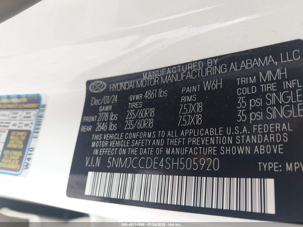 2025 HYUNDAI TUCSON SEL CONVENIENCE