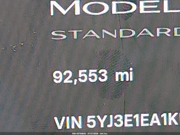 2019 TESLA MODEL 3