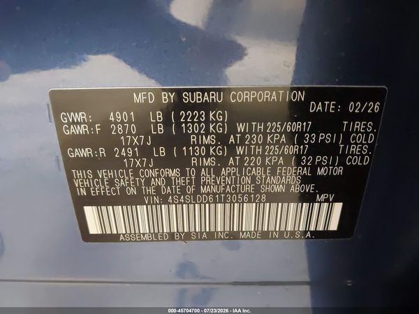 2026 SUBARU FORESTER PREMIUM — I9