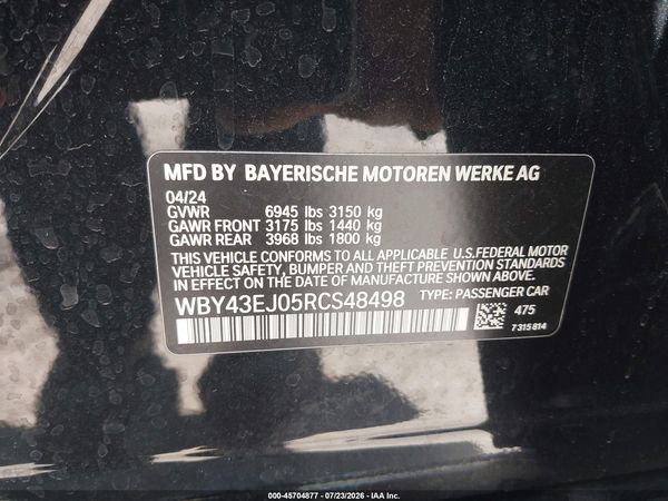 2024 BMW I7 EDRIVE50