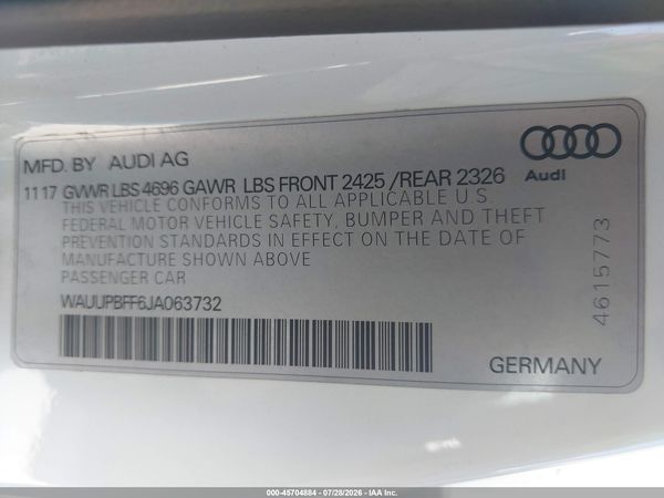 2018 AUDI A3 E-TRON