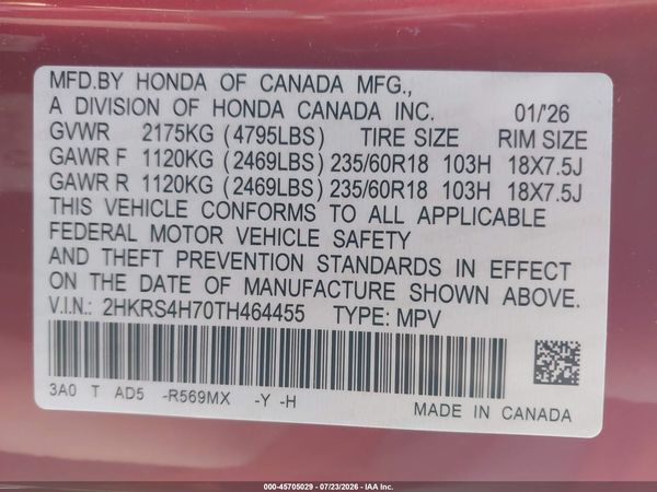 2026 HONDA CR-V EX-L AWD