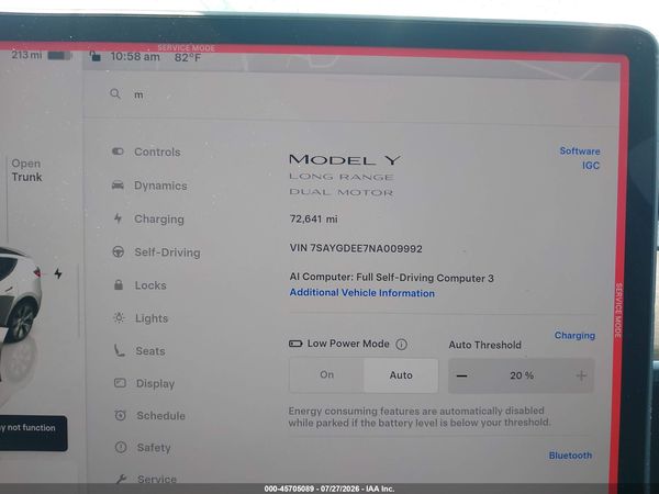 2022 TESLA MODEL Y