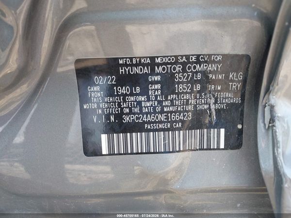 2022 HYUNDAI ACCENT SEL