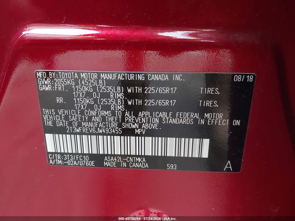 2018 TOYOTA RAV4 XLE