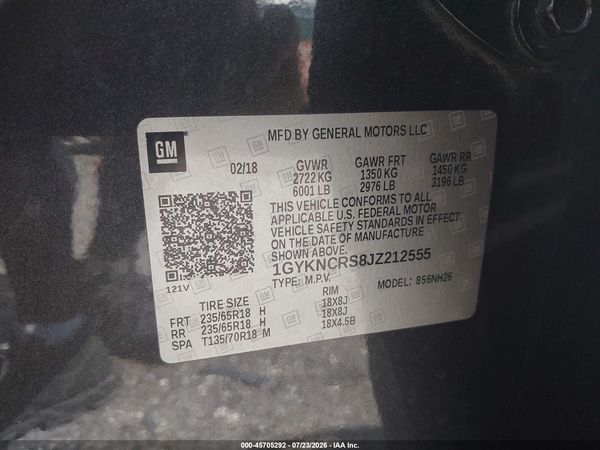 2018 CADILLAC XT5 LUXURY