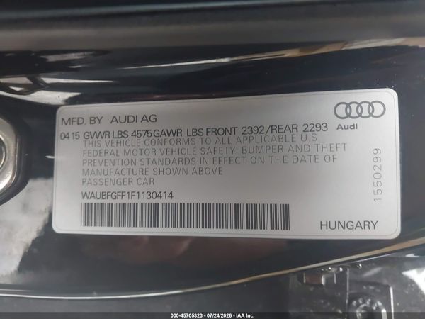 2015 AUDI A3 2.0T PREMIUM