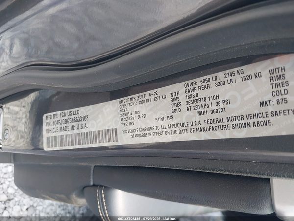 2022 JEEP GRAND CHEROKEE LIMITED 4X2