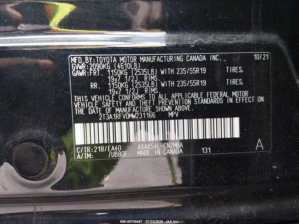 2021 TOYOTA RAV4 XLE PREMIUM
