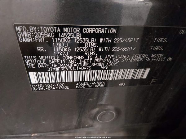 2018 TOYOTA RAV4 XLE