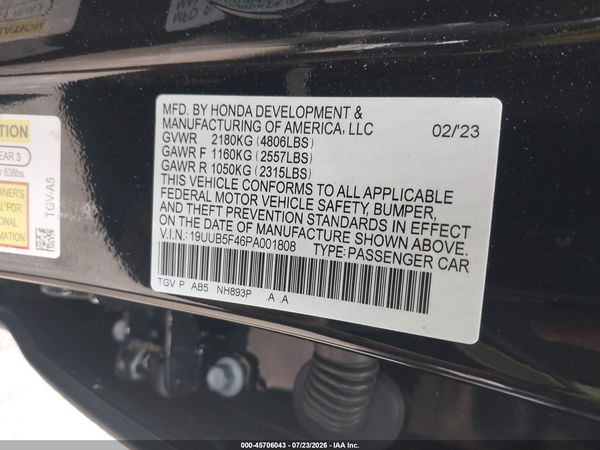 2023 ACURA TLX TECHNOLOGY PACKAGE