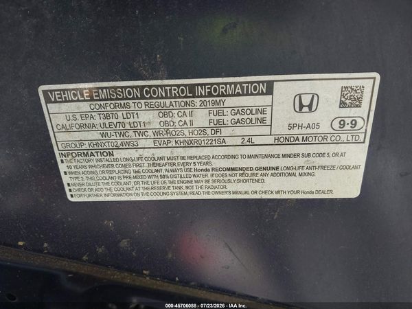 2019 HONDA CR-V LX