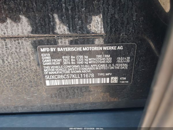 2019 BMW X5 XDRIVE40I