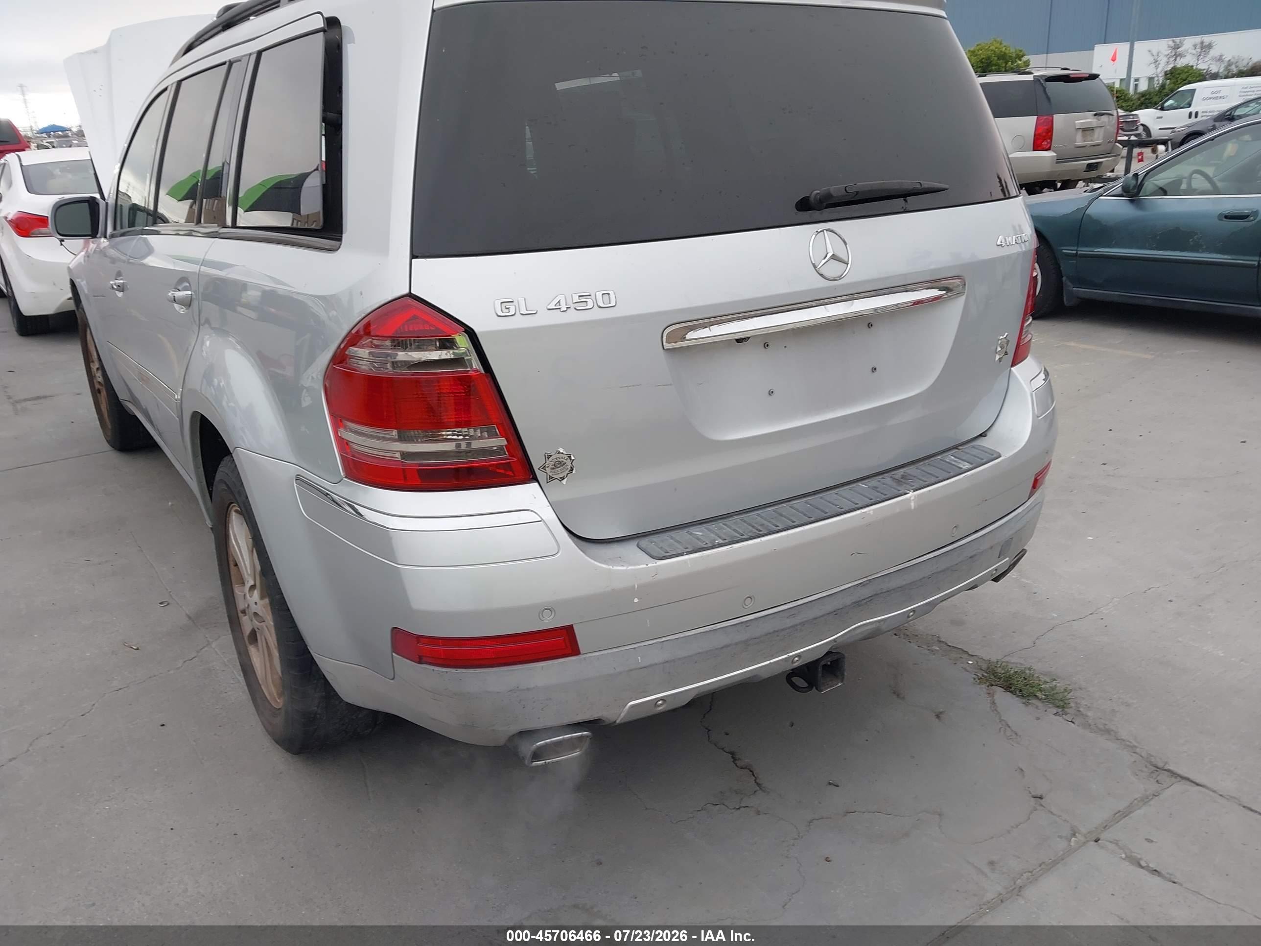 2007 MERCEDES-BENZ GL 450 GL450 4-MATIC