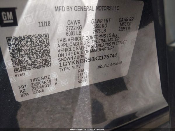 2019 CADILLAC XT5 STANDARD