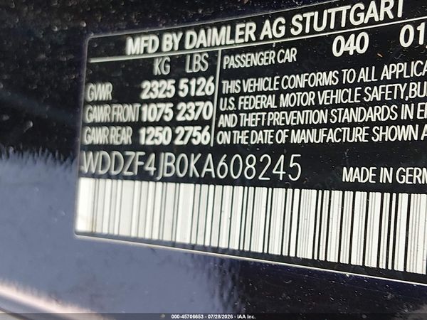 2019 MERCEDES-BENZ E 300 E300
