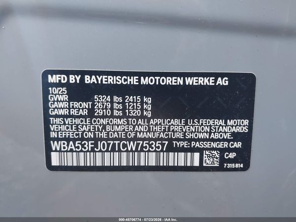 2026 BMW 530I XDRIVE