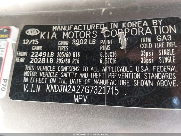 2016 KIA SOUL Plus