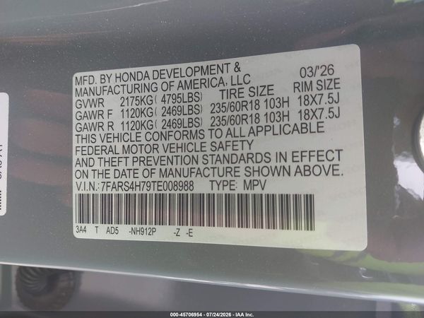 2026 HONDA CR-V EX-L AWD