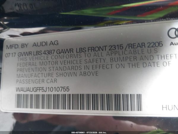 2018 AUDI A3