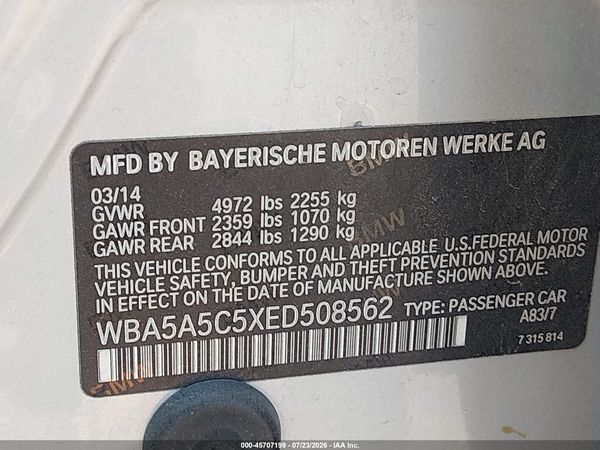 2014 BMW 528I