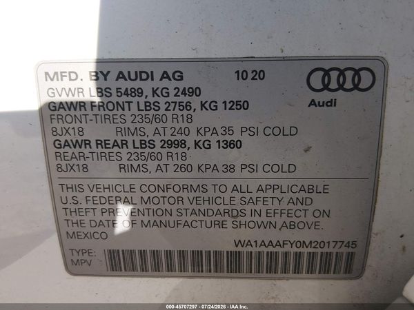 2021 AUDI Q5