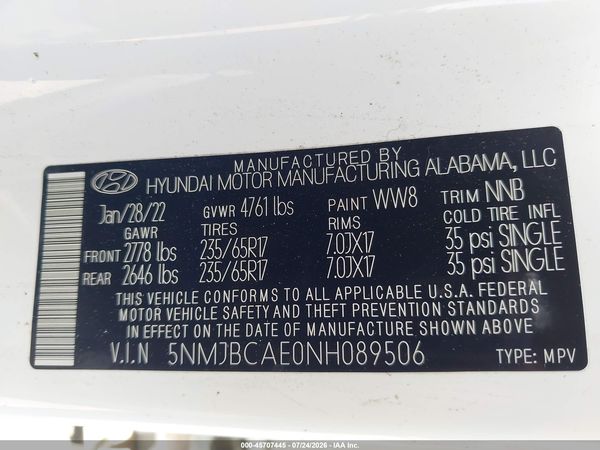 2022 HYUNDAI TUCSON SEL