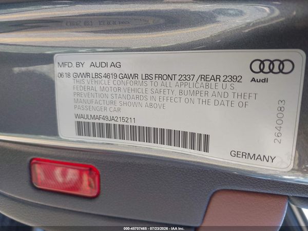 2018 AUDI A4