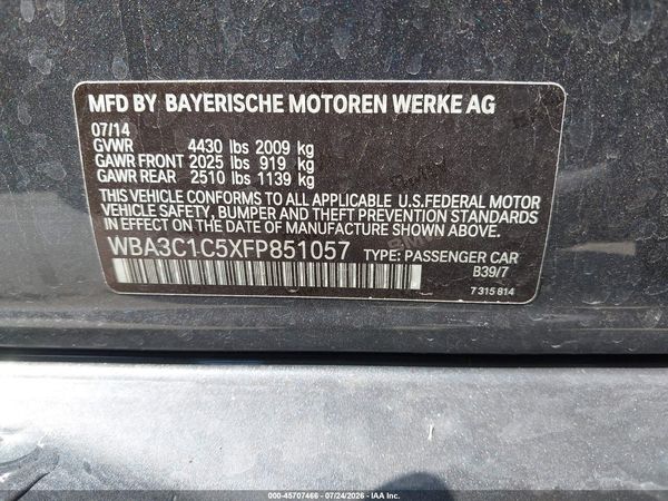 2015 BMW 328I